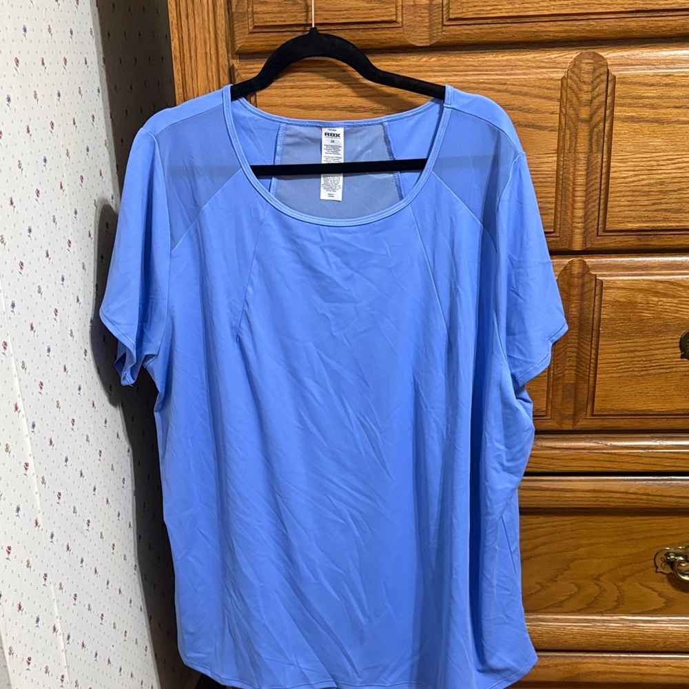 RBX Women's Light Blue Short Sleeve Top
